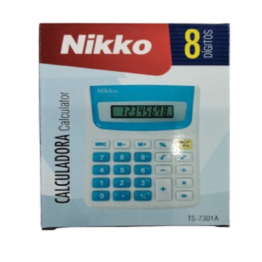 [TS-7301A] CALCULADORA PEQUEÑA 8 DIGITOS