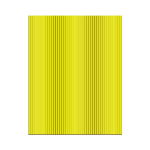 [1002.10] CARTULINA ONDA MICROCOLOR AMARILLO BANDERA 161GR 50x70CM