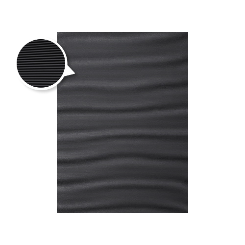 [COR-BK-57] CARTULINA CORRUGADA - NEGRO (50x70CM)