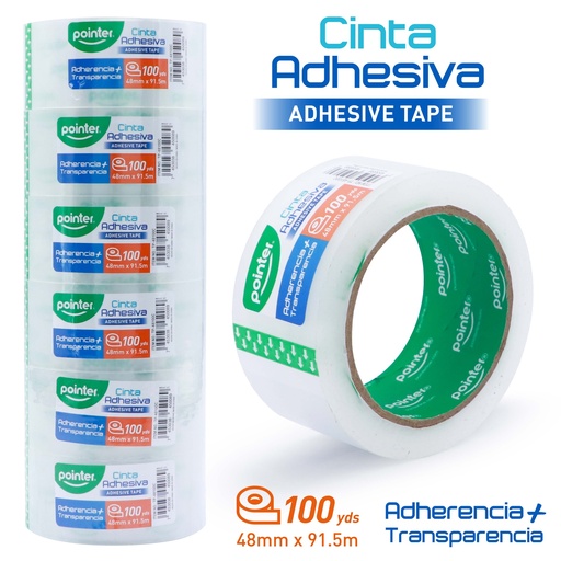 [TP-48100C] CINTA ADHESIVA DE EMPAQUE (48mmx100yd) 40mic