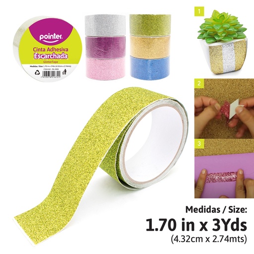 [PA-3008] CINTA ADHESIVA ESCARCHADO