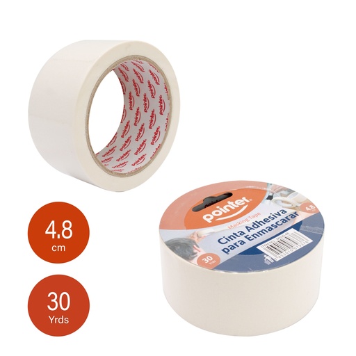 [MS30-48] CINTA ADHESIVA PARA ENMASCARAR - 5Cm x 27Mts