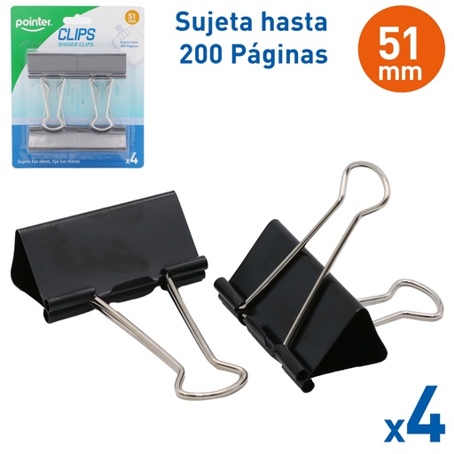 [DC-51MM-4] CLIPS 51MM x4PZAS