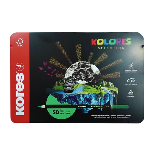 [93351.21] COLORES SELECTION x50PZS - CAJA DE METAL