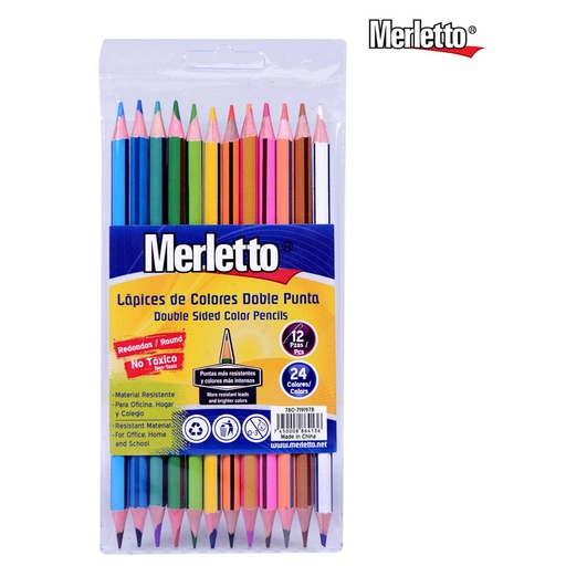 [780-7191978] COLORES MERLETTO DOBLE PUNTA X12
