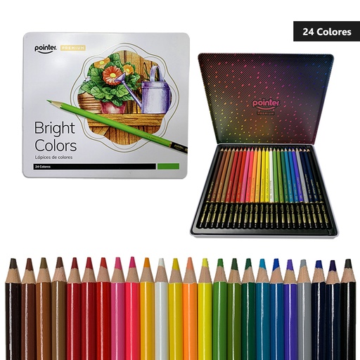 [ACP-24] LAPICES DE COLORES PREMIUM x24PZS