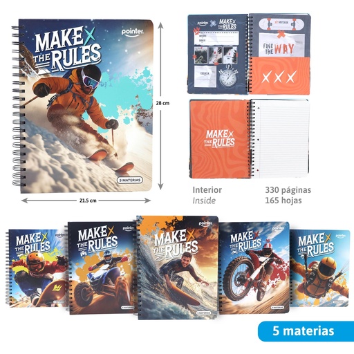 [ESP-08-5M] CUADERNO 5 MATERIAS