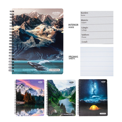 [ESP-07-5M] CUADERNO 5 MATERIAS