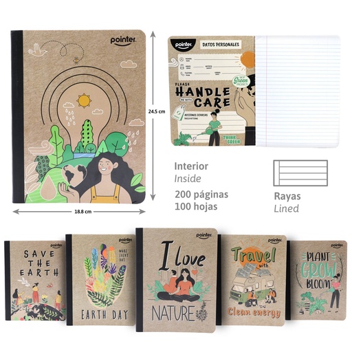 [COS-20] CUADERNO COSIDO RAYA ANCHA