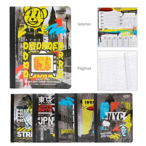[COS-17] CUADERNO COSIDO A4 RAYA ANCHA x100 HOJAS