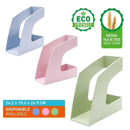 [DO-2418] ECO-ORGANIZADOR (REVISTERO) PARA OFICINA - 24,2 x 10,6 x 24,9Cm