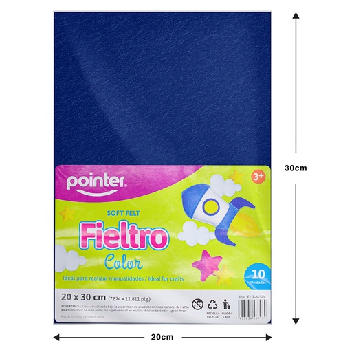 [FLT-1-SB] FIELTRO AZUL - 20x30CM 