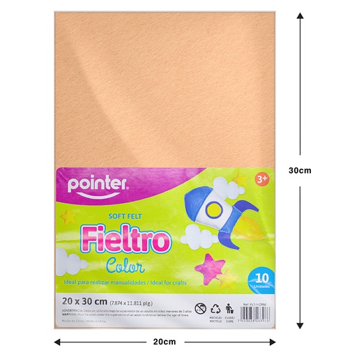 [FLT-1-CRM] FIELTRO PIEL - 20x30CM
