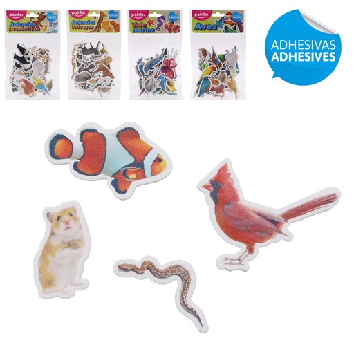 [ANC-23206] FIGURAS DE FOAMI ADHESIVAS (ANIMALES)