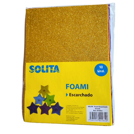 [SFO002] FOAMY ESCARCHADO CARTA (20X30CM)