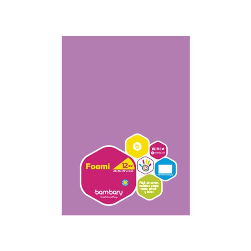 [102-1050/565] FOAMI LISO LILA CARTA (20X30CM)