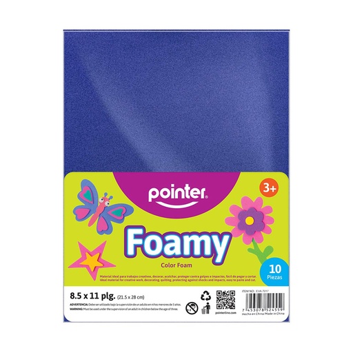 [EVA-7017] FOAMY LISO AZUL - CARTA (20x30CM) 