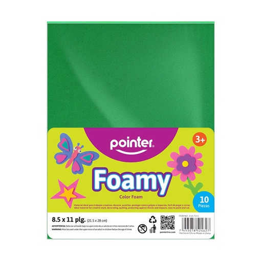 [EVA-7013] FOAMY LISO VERDE - CARTA (20x30CM) 