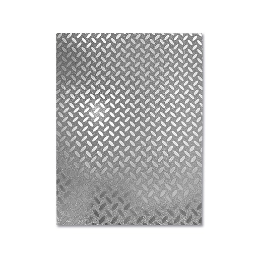 [046.025.7] FOAMY ESTAMPADO PLATA ESTRIADO - DOBLECARTA 40x60CM