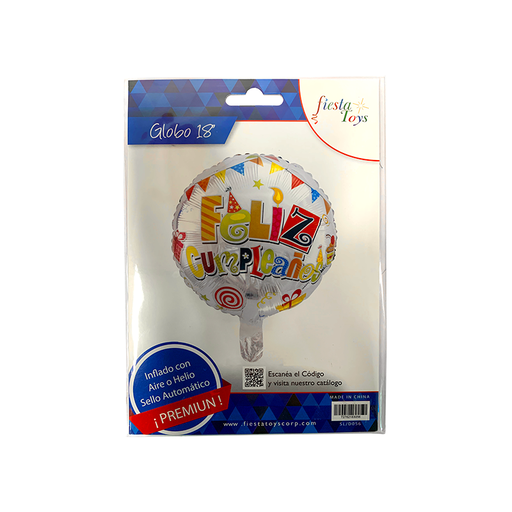 [SL/D056] GLOBO FELIZ CUMPLE 18" 