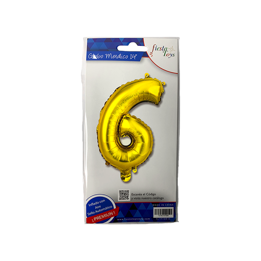 [SL/14-GO-6] GLOBO METALICO 14" N 6