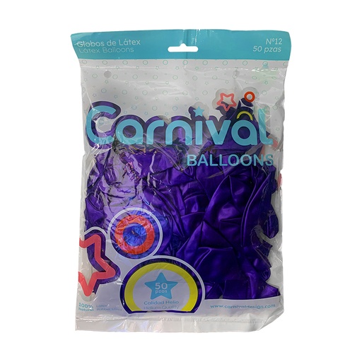 [CA-G50-PUPER] GLOBOS DE 50 PURPURA