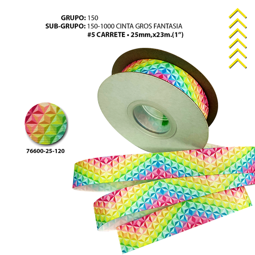 [76600-25-120] GRO #5 FANTASIA ROMBOS MULTICOLOR