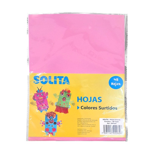 [SHP001] HOJA DE COLORES SOLITA