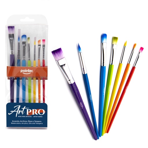 [AB-7C] SET DE PINCELES ART PRO x7PZAS