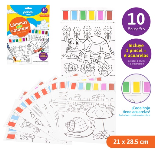 [DB-2265] LAMINAS PARA COLOREAR (ACUARELA)