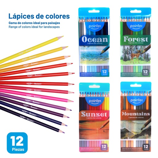 [BT-HCP-4S] LAPICES DE COLORES x 12