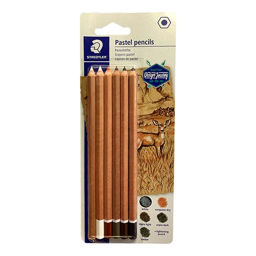 [100P-SBK6] LAPIZ PASTEL LUMOGRAPH 6PZ