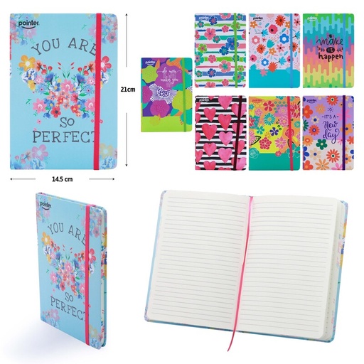 [NB-1705-A5] LIBRETA DE APUNTES A5 CON LIGA - 80 HOJAS AMARILLAS