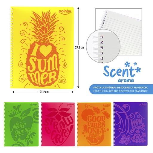 [NB-23120-L] LIBRETA DE APUNTES CON AROMA (CARTA)