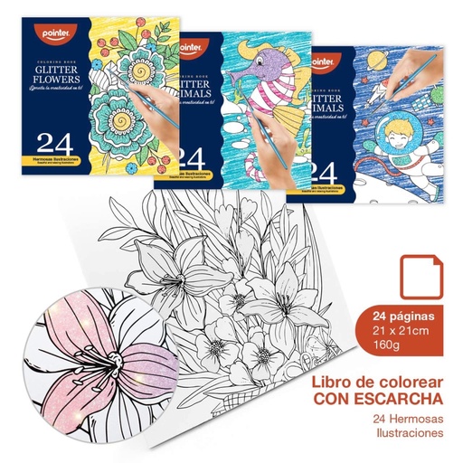 [DW-2220] LIBRO DE COLOREAR CON ESCARCHA