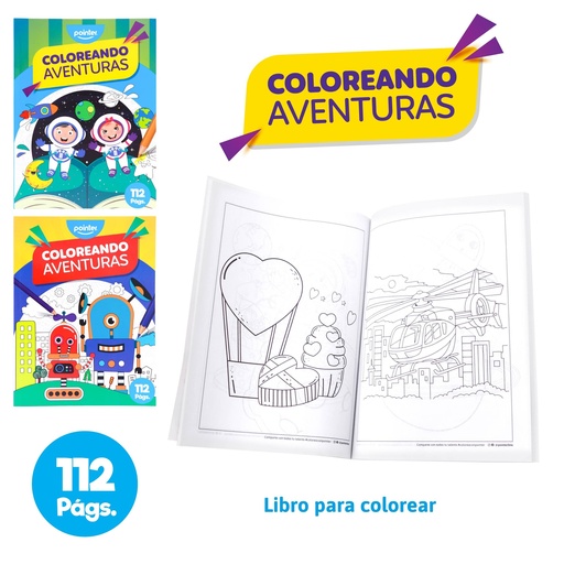 [DB-F6952-W] LIBRO PARA COLOREAR x112PAG
