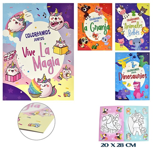 [986180] LIBROS DE COLOREAR- COLOREAMOS JUNTOS - 8PG