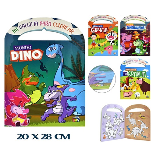 [LIST-402-405] LIBROS DE COLOREAR- MI VALIJA P/ COLOREAR- 8PAG