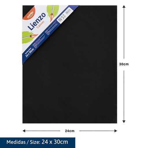 [LN-2430] LIENZO NEGRO - 24x30CM