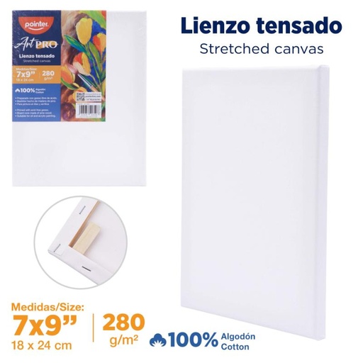 [CA-1824] LIENZO BLANCO 18x24cm