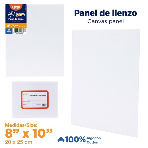 [LN-2025-W] LIENZO BLANCO - 20x25CM