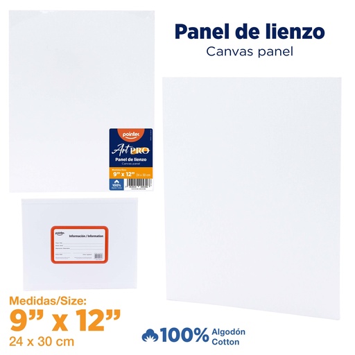 [LN-2430-W] LIENZO BLANCO 24x30 cm