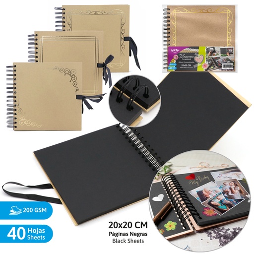 [KSB-23194] ALBUM PERSONALIZABLE x40 HOJAS - 20x20CM