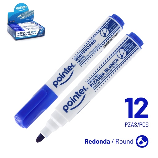 [BK-105-BU] MARCADOR AZUL PARA TABLERO ACRILICO