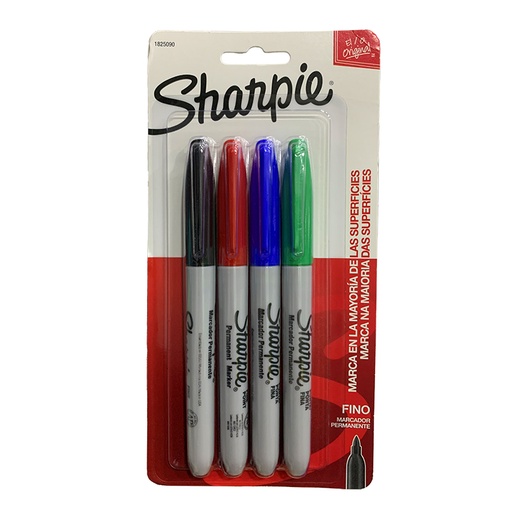 [1825090] MARCADOR PERMANENTE FINO x4PZS