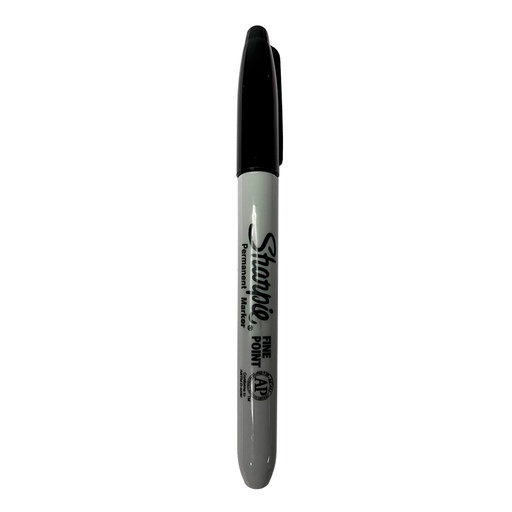 [30001B] MARCADOR SHARPI PERMANENTE PUNTA FINOA NEGRO X1