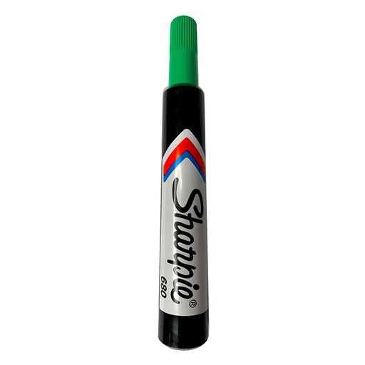 [V302085] MARCADOR PERMANENTE PUNTA BISELADA 680 VERDE 