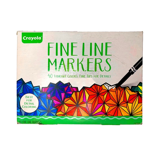 [58-7715] MARCADORES CRAYOLA FINE LINE X40