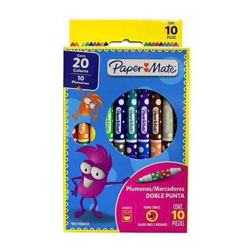 [PKG0001118922] MARCADORES DOBLE PUNTA x10UNDS