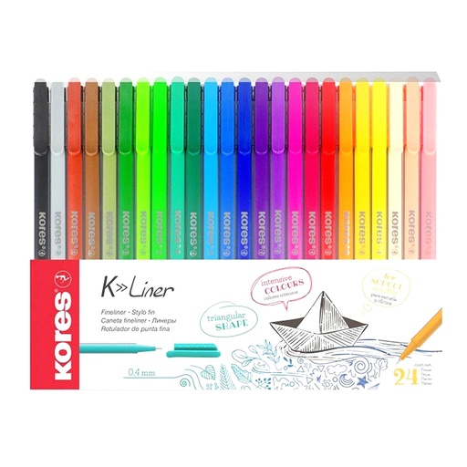 [28124.01] MARCADORES K-LINER SURTIDOS x24PZS